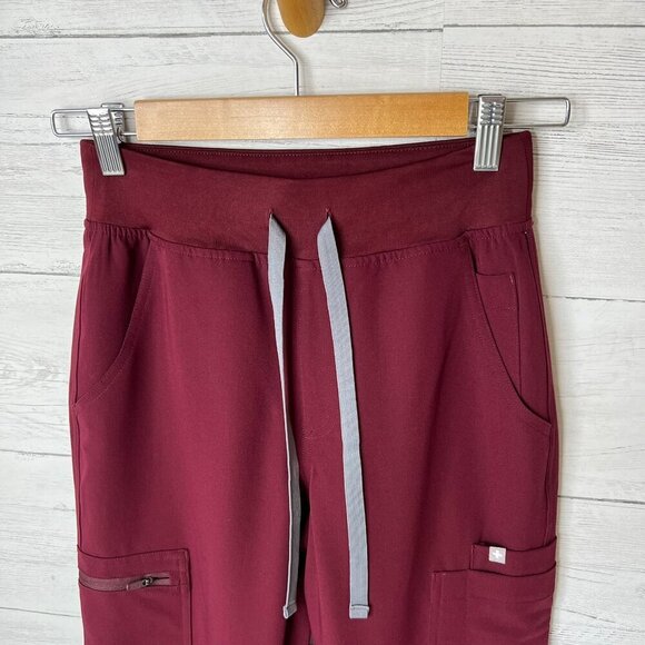 Figs Pants Womens Size XS/P Burgundy Yola Style Joggers Technical Collection - Picture 9 of 16